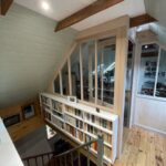 Verrière de séparation en frêne blanc